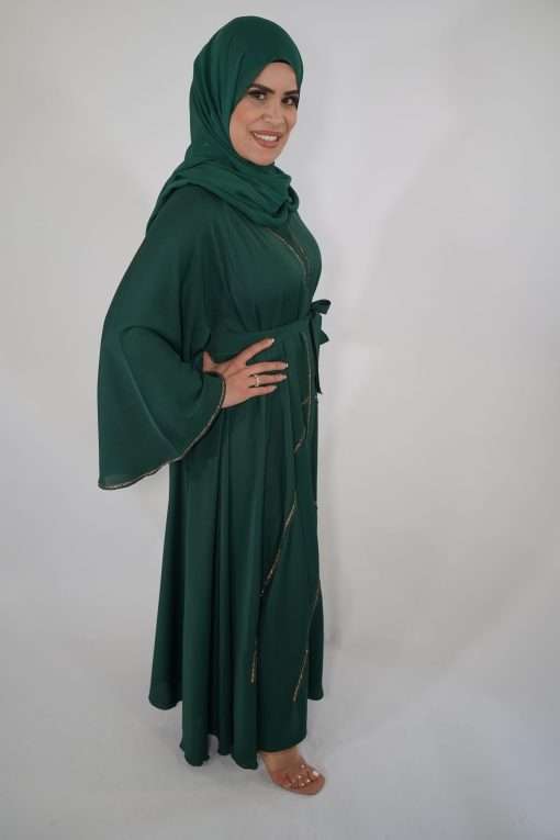 Abaya Alya Vert Emeraude