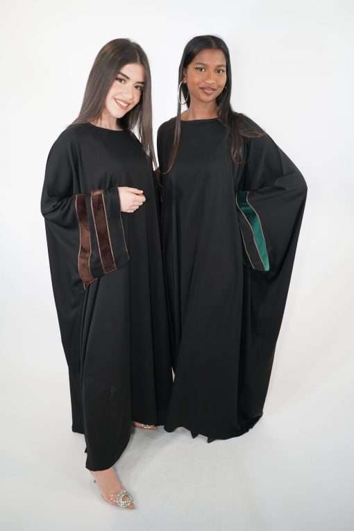 Abaya Nejma Bandeau Marron