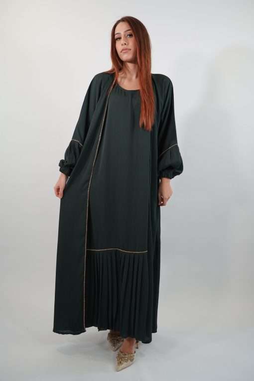 Abaya Maissa Vert Emeraude