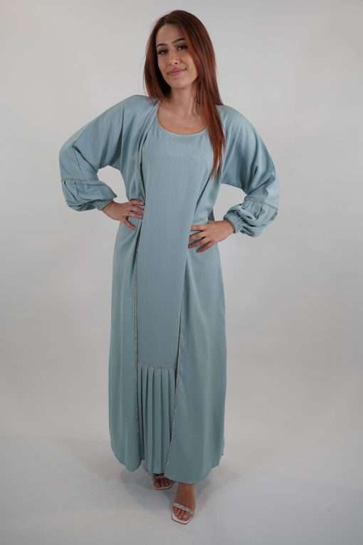 Abaya Maissa Bleu Ciel