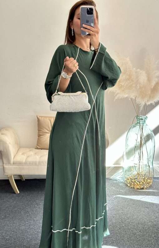 Abaya Soraya Vert Emeraude