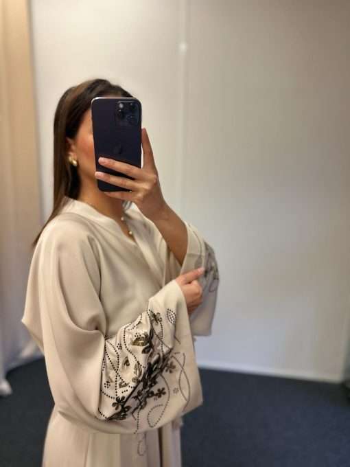 Abaya Asmae Beige