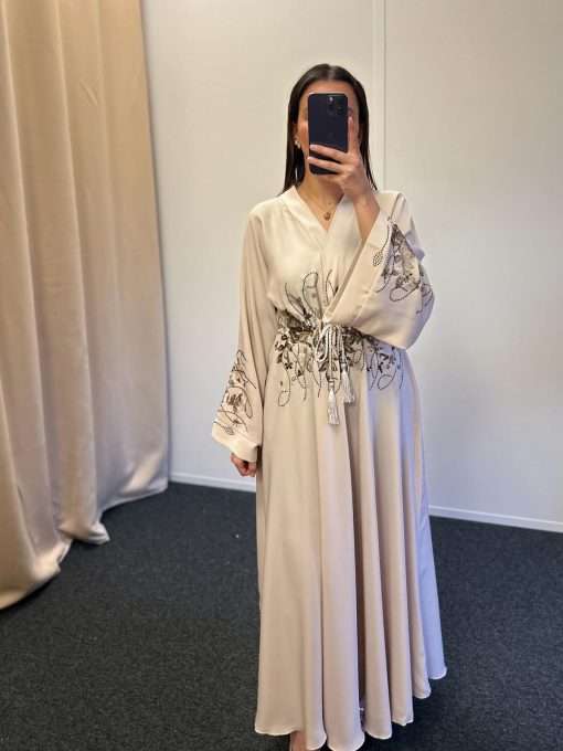 Abaya Asmae Beige