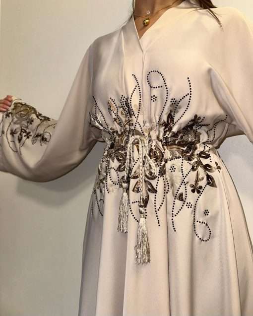 Abaya Asmae Beige