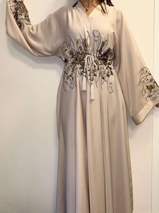 Abaya Asmae Beige