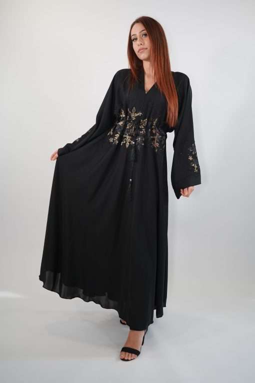 Photo de la abaya Asmae couleur Noir