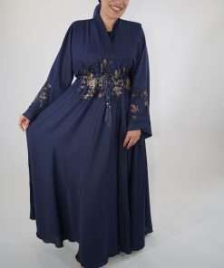 Photo de la abaya Asmae couleur bleu roi